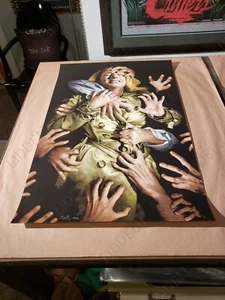 Mondo Impresión Artista Elvisdead Noche de los Muertos Vivientes 1997 Variante Firmado/#d Certificado de Autenticidad - Imagen 1 de 6