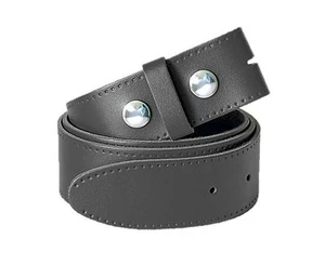 LEATHER BELT BLACK - Picture 1 of 1
