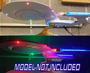 LIGHTING KIT FOR AMT STAR TREK ENTERPRISE D 1:1400 SCALE. (MODEL NOT INCLUDED) - Picture 1 of 12