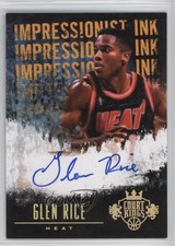 2013-14 Panini Court Kings Impressionist Ink Auto Gold /10 Glen Rice #5 Auto