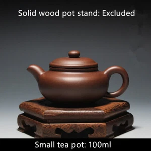 Chinese Yixing Zisha Kung Fu Tea Set Xi Shi Teapot Mini 100ml Antique Pot Of Tea - Picture 1 of 7