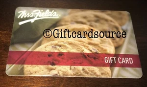 MRS. FIELDS CHOCOLATE CHIP COOKIES GIFT CARD NO VALUE COLLECTIBLE NEW - Picture 1 of 1