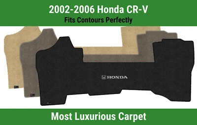 Alfombrilla delantera Lloyd Luxe para Honda CR-V '02-06 con combo Honda H y Word plateado y negro Foto 1 de 4