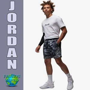 Nike Uomo Jordan Dri-FIT Sport AOP Diamond Pantaloncini Taglia 3XL FD7649-010 Nero - Foto 1 di 8