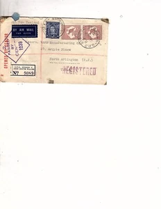 1941 SW Australia registered New South Wales via NZ  Censored cover uprated dg - Picture 1 of 2