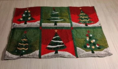 Mantel individual individual para mesa de comedor de árbol de Navidad Foto 1 de 4