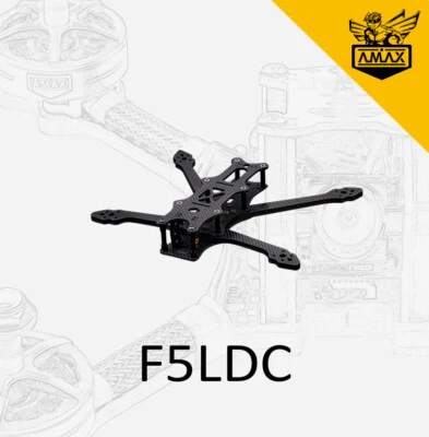 F5LDC 5'' Carbon Frame Deadcat Rahmen HD VTX FPV Freestyle Race Quad Drone AMAX - Bild 1 von 4