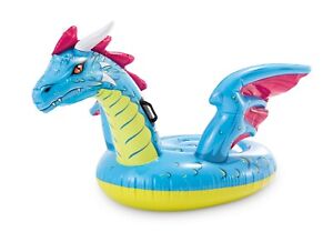 Intex Dragon Ride-On Kids Inflatable Swimming Pool Float Lounge Outdoor Beach 
