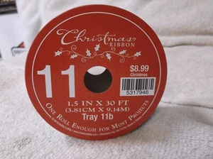 Christmas Ribbon 1.5in x 30Ft Wired edge #5317946 - Picture 1 of 2