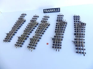 TOURELLE / GASTOU TRAVERSES BOIS RAIL LAITON 5 AIGUILLAGES A DROITE 225 MM - Imagen 1 de 3