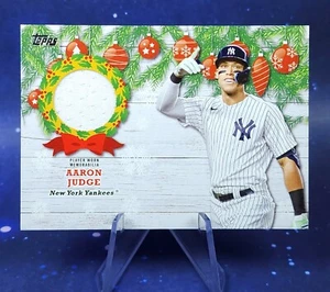 Camiseta de Aaron Judge reliquia 2022 Topps vacaciones béisbol Yankees recuerdos - Imagen 1 de 6