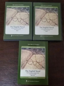 Great Courses: The English Novel DVD x4 + guidebook NM discs Timothy Spurgin - Imagen 1 de 4