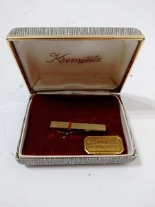 Vtg. Ktementz Tie Tac 14 Kt Gold Inlay - Picture 1 of 4