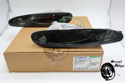 Juego de lámparas combinadas de parachoques delantero negro ahumado L R Mazda RX-7 FD3S modelo antiguo Foto 1 de 4