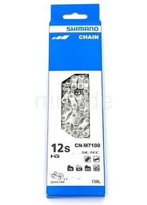 Shimano SLX 12-Speed MTB Bike Chain CN-M7100 w/Quick Link, 138Links HYPERGLIDE+ - Picture 1 of 6