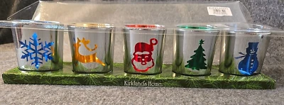 Christmas Votive Holders Kirkland’s Home  Whimsical Mercury Set of 5 - Image 1 of 4