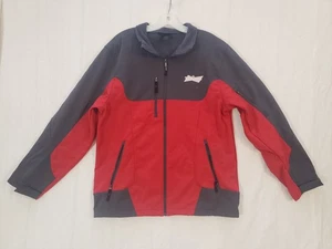 Budweiser Uniforme Medium Giacca Impermeabile Zip Rosso Uomo Poliestere Softshell - Foto 1 di 6