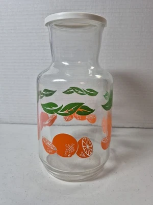 Jarra jarra de jugo de naranja vintage Anchor Hocking Foto 1 de 3