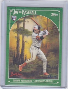 2023 Topps Bob Ross The Joy of Baseball Gunnar Henderson Rookie /75 - Picture 1 of 2