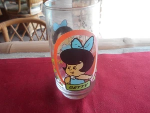 Vintage 1986 Pizza Hut The Flinstone Kids "BETTY'' 6" Collectible Drinking Glass - Picture 1 of 2