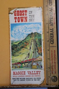 Vintage Ghost Town In The Sky Broschüre Maggie Valley Incline Railway NC - Bild 1 von 3