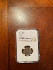 1911 5c AU 58 Liberty Nickel Just Graded by NGC - Nice coin - Picture 1 of 2