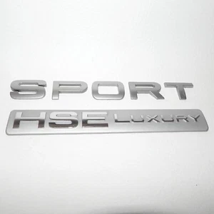 2006-11 Land Rover RANGE ROVER HSE SPORT LUXURY Rear Emblem Silver Badge Letter - Imagen 1 de 6