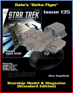 Eaglemoss Star Trek Starship Collection Edición 135: Dala's Delta Flyer - NUEVO - Imagen 1 de 8