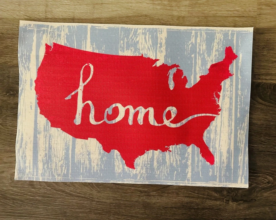 United States Patriotic "home" placemats - set of 4 - Image 1 of 4