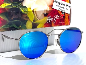 NEW Maui Jim NAUTILUS Silver Titanium POLARIZED Maui Blue Sunglass B544B-11B - Picture 1 of 21