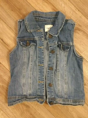 CHEROKEE Girls Denim Blue Jean Vest Size XL 14/16 - EXC! - Image 1 of 4