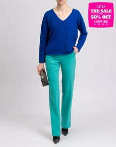 RRP€135 MARCIANO GUESS Trousers Size IT 40 High Waist Straight Leg - Picture 1 of 7