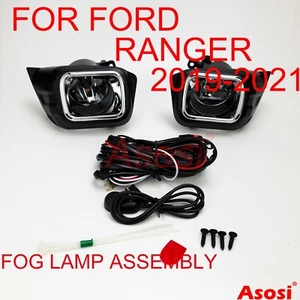 Bumper Fog Lamp Assembly Driving Lights For Ford Ranger 2019-2021 Complete Kit - Picture 1 of 9
