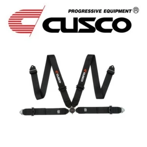 Cusco Black 4 Point 3" Competition Racing Harnesses w/ Eyebolts FIA approved - Picture 1 of 1
