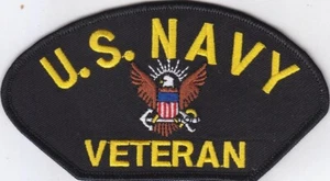 US NAVY VETERAN (B) Embroidered Patches 2.75"x5.25" - Picture 1 of 1