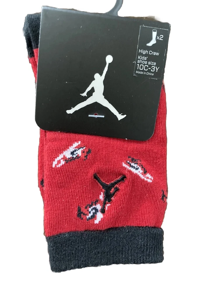 Jump Man Jordan Nike Boys 10c-3y & Girls Toddler Heart Socks