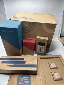 SimpliSafe Starter Kit /w Base, Keypad, Key Fob, Yard Stake, Extra Siren - Picture 1 of 5