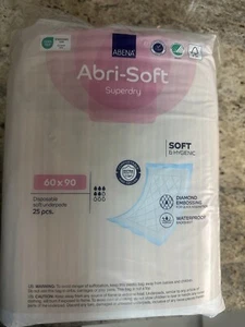 2 x 25 Stück Abri Soft Superdry 60 x 90 Bettschutzunterlagen Krankenunterlagen - Bild 1 von 2