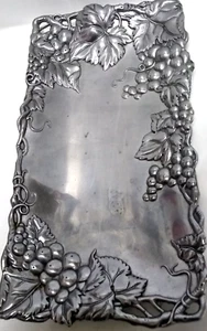 Arthur Court Serving Tray Aluminum Grapevine Design Handmade Serveware 1996 VTG - Picture 1 of 12