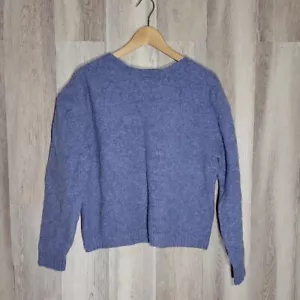 Orvis Womens XL Vintage Shetland Wool Blue Long Sleeve Sweater Warm Casual - Imagen 1 de 6
