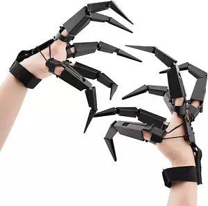 Articulated Finger Extensions, Skeleton Hand Gloove Witch Ghost Toys, Horror Cos - Picture 1 of 8