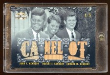 2009 TOPPS #D 1/5 JOHN F. KENNEDY-ROBERT F. KENNEDY-EDWARD M. KENNEDY 10X G-WORN