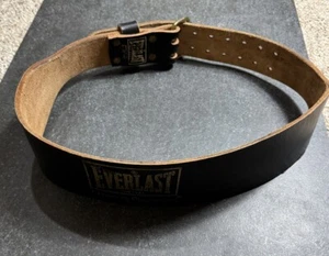 Everlast Weight Belt Model 1012 Size Large Wide Band Leather Adjustable 35-44” - Picture 1 of 8