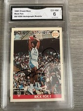 1991-92 Front Row Draft Pick Autograph #3 Rick Fox  89/1000 GMA 6 EX/NM