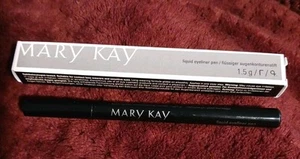 1 MARY KAY LIQUID EYELINER PEN MARKER MK BLACK DISCONTINUED NIB #097103 12/23 - Picture 1 of 3