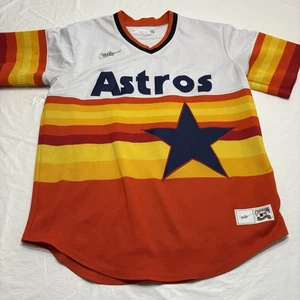 Nike Houston Astros Bagwell #5 Jersey Cooperstown Collection Rainbow Men’s Large - Picture 1 of 11