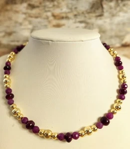Genuine Ruby Necklace For Passion And Courage To Love - Picture 1 of 10