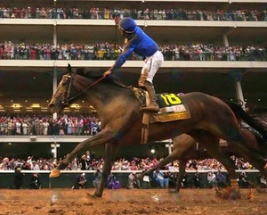 8x10 Photo SOVEREIGNTY 2025 Kentucky Derby Champion Junior Alvarado Run Roses - Picture 1 of 1