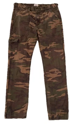 Pantalones cargo Levi's para hombre 36x32 marrón camuflaje Y2K *defecto Foto 1 de 4