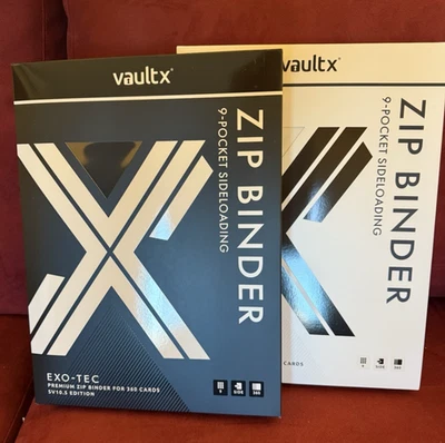 Carpeta VaultX SV10.5 9 bolsillos perno negro y llamarada blanca - Juego de dos (2) carpetas Foto 1 de 4